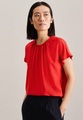 seidensticker Shirtbluse »Schwarze Rose«, Kurzarm Rundhals Uni