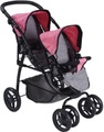 Knorrtoys, knorr® toys Zwillingspuppenwagen Milo - jeans grey - bunt