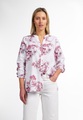 ETERNA LANGARM BLUSE MODERN CLASSIC UPCYCLING SHIRT OXFORD ROT/WEISS