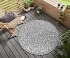 Hanse Home, HANSE Home Teppich »Twig«, rund, In und Outdoor, Flachgewebe, wetterfest, pflegeleicht, robust