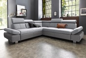 exxpo - sofa fashion Ecksofa, inklusive Kopfteil- und Armteilverstellung, wahlweise mit Bettfunktion und Bettkasten