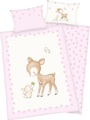 Herding Bettwäsche Flanell Tierfreunde 100 x 135 cm - rosa/pink