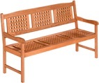 MERXX Gartenbank »Lima«, Eukalyptus, 157x90x58 cm, braun