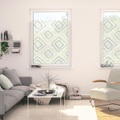 LICHTBLICK ORIGINAL Fensterfolie »Fensterfolie selbstklebend, Sichtschutz, Stripy Boho Rectangle - Beige«, 1 St., blickdicht, glattstatisch haftend