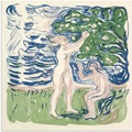 Artland, Artland Wandbild »Mädchen beim Äpfel pflücken. 1915«, Bilder von Frauen, (1 St.), in vielen Grössen & Produktarten - Alubild / Outdoorbild für den Aussenbereich, Leinwandbild, Poster, Wandaufkleber / Wandtattoo auch für Badezimmer geeignet