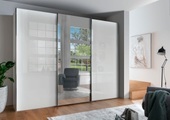 WIEMANN Schwebetürenschrank »Monaco«, hochwertige Glas- und Spiegelfront