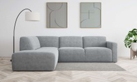 andas Ecksofa »Tvinnum«, Breite 255 cm, L-Form, Struktur weich, Chenille, mit Komfortschaum