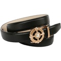Anthoni Crown 2, 5 cm Automatic Ledergürtel in Schwarz mit eleganter Schließe