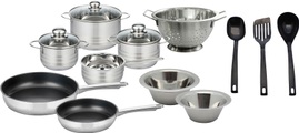 Elo - Basic, Elo Basic Topf-Set, Edelstahl, (Set, 17 tlg.), Induktion