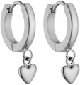 Purelei Paar Creolen »Schmuck Geschenk Lovely Heart Herz Ohrringe, 2203«