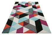 Esprit Teppich »Uptown«, rechteckig, bunt, handgetuftet, grafischer Retro Look für Wohnzimmer, Schlafzimmer