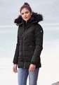 ALPENBLITZ Winterjacke »Pistenglück«, hochwertige Steppjacke m. voluminöser Fellimitat-Kapuze