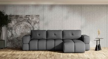andas Ecksofa »EJSTRUP moderne, aufwändige Steppung, auch in Bouclé L-Form«, verwandelbar in Schlafsofa, incl. Bettfunktion, B/T/H: 362/186/92 cm