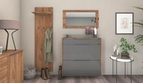 borchardt Möbel, borchardt Möbel Garderoben-Set »Tom«, (3 St.), Schuhschrank hängend