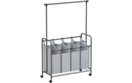SONGMICS Wäschekorb »50 l Grau«