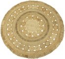 carpetfine Sisalteppich »Juteteppich Finn«, rund, natürliches Pflanzenmaterial von Hand gewebt, Boho Style
