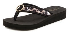 LASCANA Badezehentrenner, Flip Flop mit Ringapplikation 