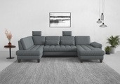 sit&more Wohnlandschaft, wahlweise mit Bettfunktion, Bettkasten, Sitztiefenverstellung
