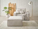 ANDAS, andas Loveseat »Finnley«, (2 St.), Loveseat und Hocker im Set, passend zur Polster-Serie Finnley