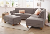 Home affaire Ecksofa »Gotland«, wahlweise mit Sitztiefenverstellung + Bettkasten