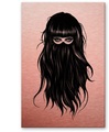 Wall-Art Metallbild »Kupferoptik Metallschild It Girl«