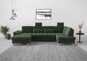 sit&more Wohnlandschaft, wahlweise mit Bettfunktion, Bettkasten, Sitztiefenverstellung