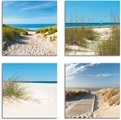 Artland Leinwandbild »Strand und Sanddünen«