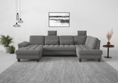 sit&more Wohnlandschaft, wahlweise mit Bettfunktion, Bettkasten, Sitztiefenverstellung