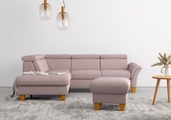 Home affaire Ecksofa »Lindgren«, wahlweise mit TV-Funktion, Stauraum und Kopfteilverstellung