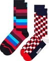 Happy Socks Socken, (2 Paar), Filled Optic & Stripe Socks