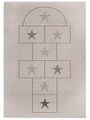 Primaflor-Ideen in Textil Kinderteppich »CABANE - Hüpfkasten«, rechteckig, 3 mm Höhe, Flachgewebe, Spiel-Teppich Hüpfkästchen 