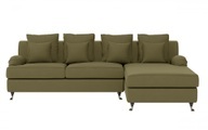 Guido Maria Kretschmer Home&Living Ecksofa »NORIN«, (2 St.), zwei Fussarten: vorne - Rollen, hinten - Holzfüsse