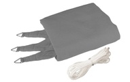 Windhager - Sonnensegel 400 cm, Dreieck, Grau