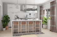 HOMING Gardine »Kadin«, (1 St.), Streifen, modern, Farbverlauf, Wohnzimmer, Schlafzimmer