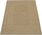 PACO HOME, Paco Home Teppich »Liege 390«, rechteckig, 4 mm Höhe, Flachgewebe, melierte Sisal Optik, mit Bordüre, In- und Outdoor geeignet, Wohnzimmer