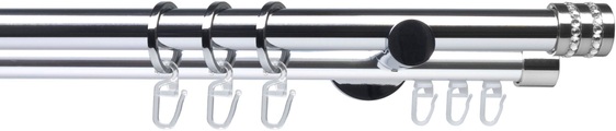Gardinenstange, »Fertigstilgarnitur 20 mm Piano Miami«, Liedeco, Fixmass