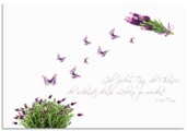 Artland Küchenrückwand »Lila Schmetterlinge an Lavendel«