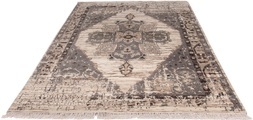 morgenland Designteppich »Designer - 235 x 165 cm - beige«, rechteckig, 8 mm Höhe, Wohnzimmer, Handgeknüpft, Einzelstück mit Zertifikat