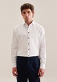 Business Hemd Regular Fit Langarm Uni Herren Weiss 44