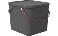 ROTHO - Aufbewahrungsbox ALBULA - anthrazit - recyceltes Material - 36/40/34 cm
