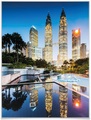 Wall-Art Poster »Petronas Towers Nacht«, Gebäude, (1 St.), Poster, Wandbild, Bild, Wandposter