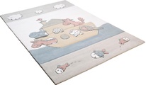 Kinderteppich, »Animals on Tour«, THEKO, rechteckig, Höhe 14 mm, handgetuftet