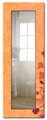 Artland Wandspiegel »Blumen orange«