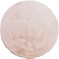 andas Fellteppich »Mombert«, rund, 30 mm Höhe, Kaninchenfell-Haptik, flauschiges Kunstfell, super soft, besonders weicher Flor, fussbodenheizungsgeeignet, pflegeleicht, ideale Teppiche für Wohnzimmer, Schlafzimmer, Kinderzimmer und Esszimmer