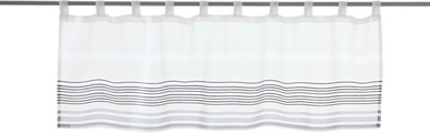 decolife Scheibengardine »Manu«, (1 St.), HxB: 45x140, Scheibengardine mit Webstruktur