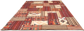 morgenland Teppich »Patchwork - 350 x 250 cm - mehrfarbig«, rechteckig, 7 mm Höhe, Wohnzimmer, Einzelstück