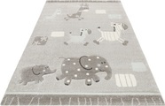 Esprit Kinderteppich »Kids Lucky Zoo 2.0«, rechteckig, 13 mm Höhe, Kinder Zoo Motiv Teppich