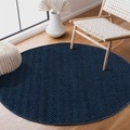 Carpet City Teppich »Fancy«, rund, 12 mm Höhe, Kurzflor, Einfarbig, 3D-Optik, Wohnzimmer