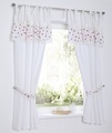 Kutti Vorhang »Lavie«, (1 St.), Rosen, Herz, Borte, mit Raffhalter