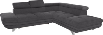 COTTA Ecksofa, inklusive Kopf- und Armteilverstellung, wahlweise mit Bettfunktion
